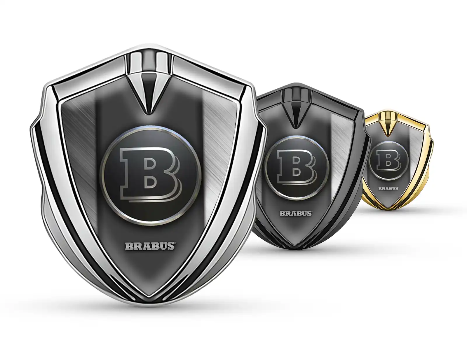 Brabus Metallico Cupolato Emblema Durevole Elegante Forma